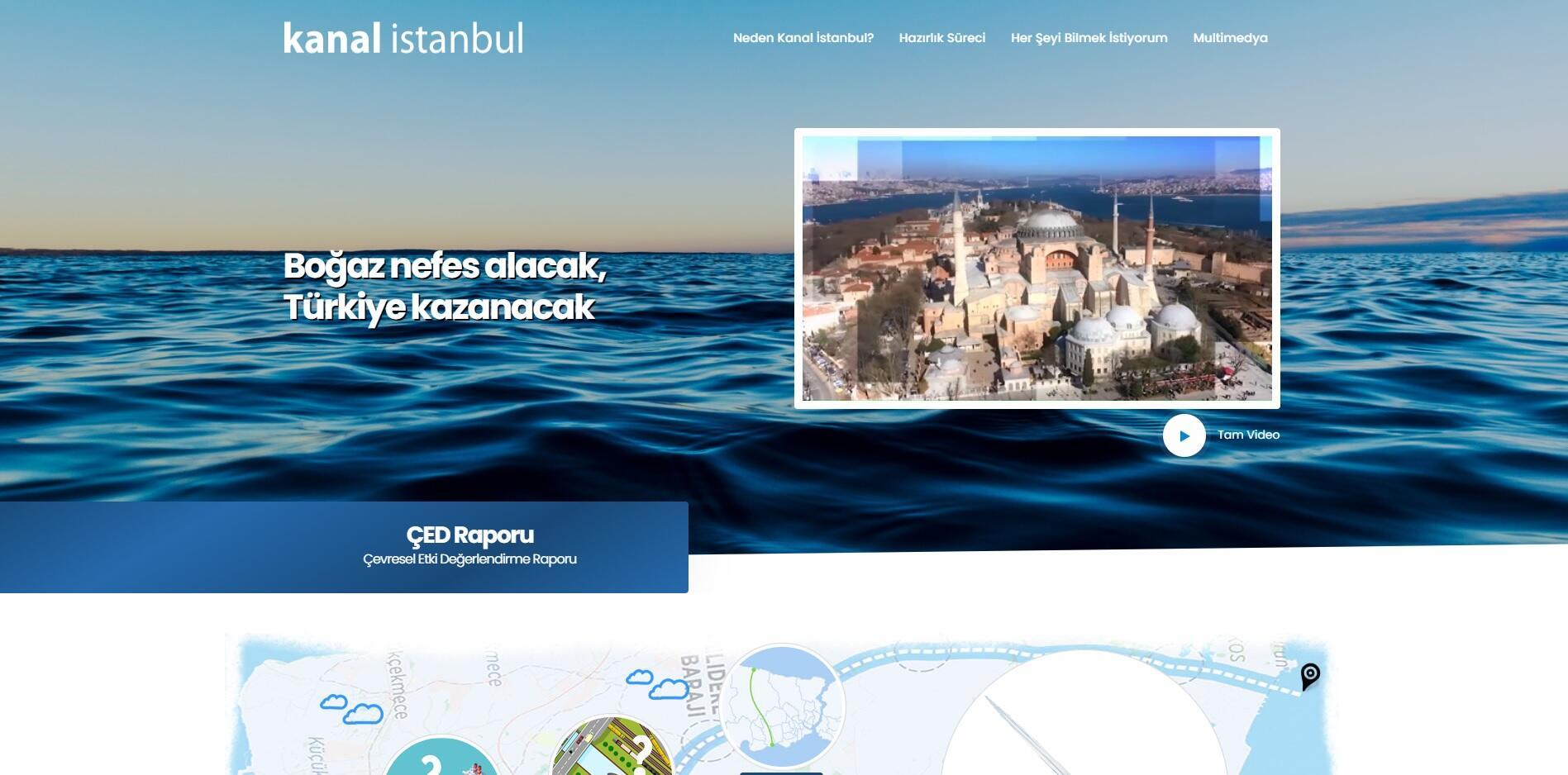 ‘Kanal İstanbul’ internet sitesi açıldı