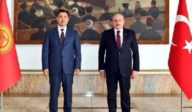 TBMM Başkanı Şentop, Kırgızistan Cumhurbaşkanı ile görüştü