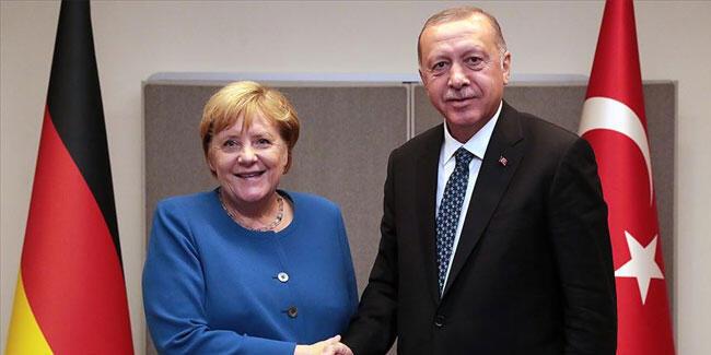 Son dakika… Cumhurbaşkanı Erdoğan, Merkel ile görüştü