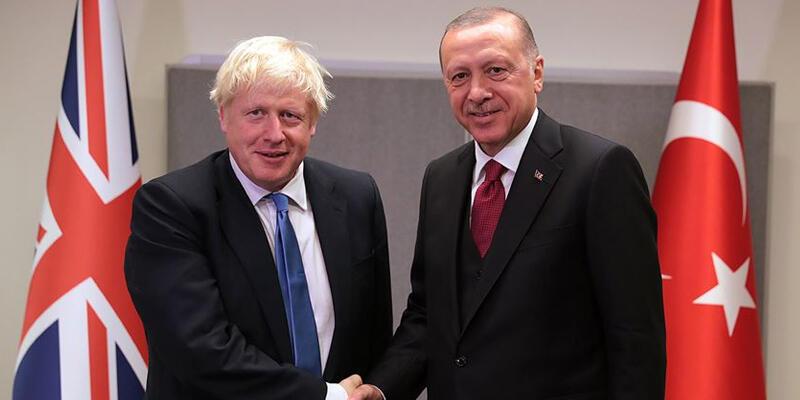 Son dakika haberi: Cumhurbaşkanı Erdoğan, İngiltere Başbakanı Johnson ile görüştü